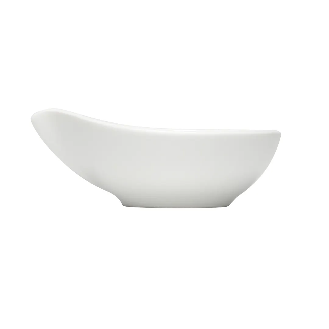 Schonwald 9826109 Oval Porcelain Bowl – 1‑Ounce, 3½" L x 2⅞" W x 1⅜" H, Dishwasher Safe - 6/Case