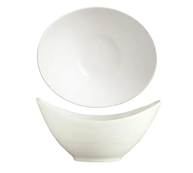 Reserve by Libbey 987659324 Oval Porcelain Bowl 9.5 Oz 5‑7/8"Lx4‑7/8"Wx2‑3/4"H Silk - 24/Case