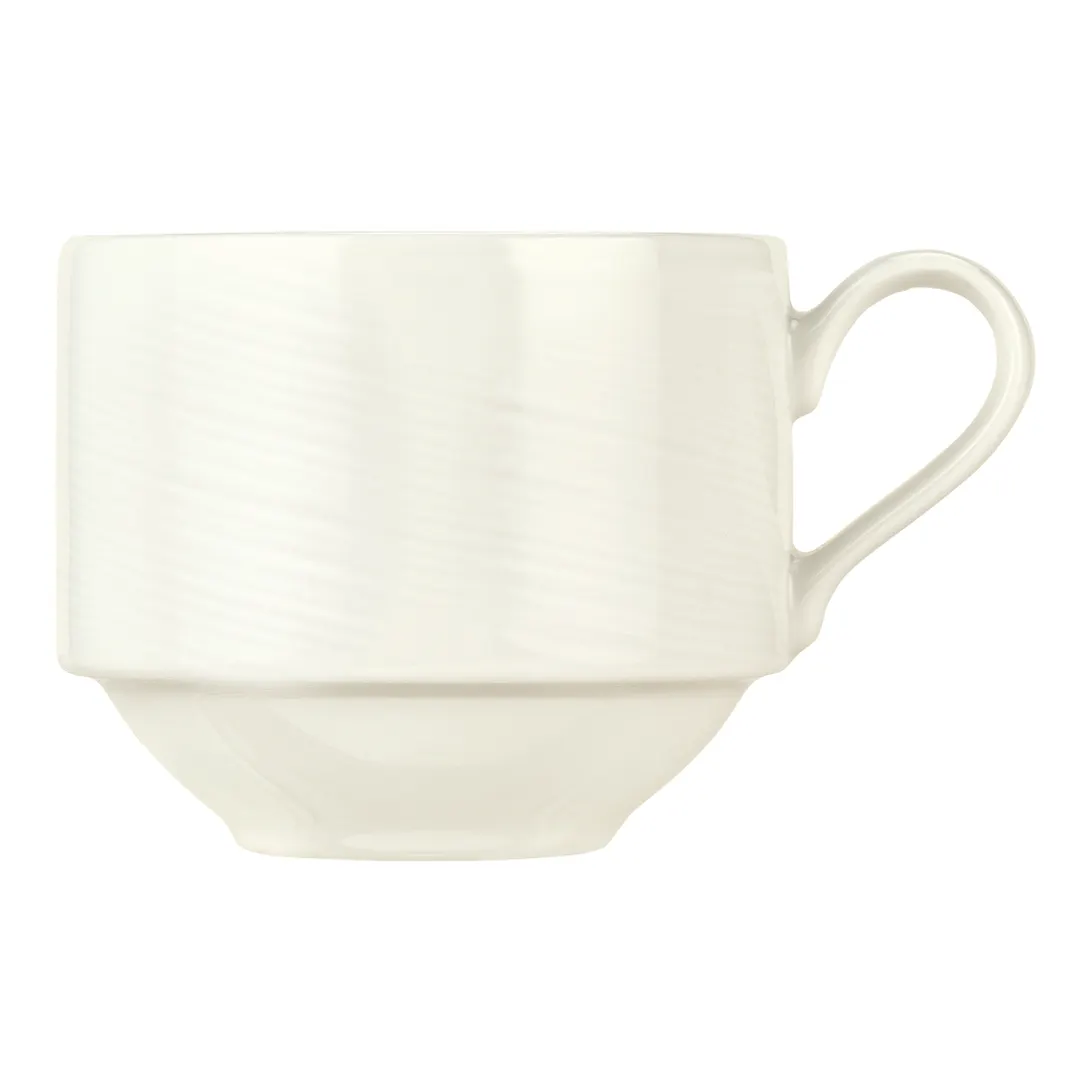 Reserve by Libbey 987659436 Cup, 8.5 Oz (4"3/8 Dia x 2"7/8 H), Silk Porcelain, Stackable - 36/Case