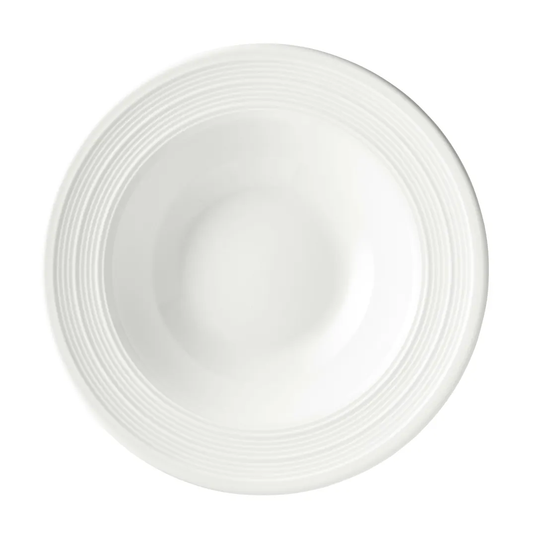 Libbey 999001882 Galileo China Bowl, 6.15" Dia x 1.38" H, White, Microban Glaze - 36/Case