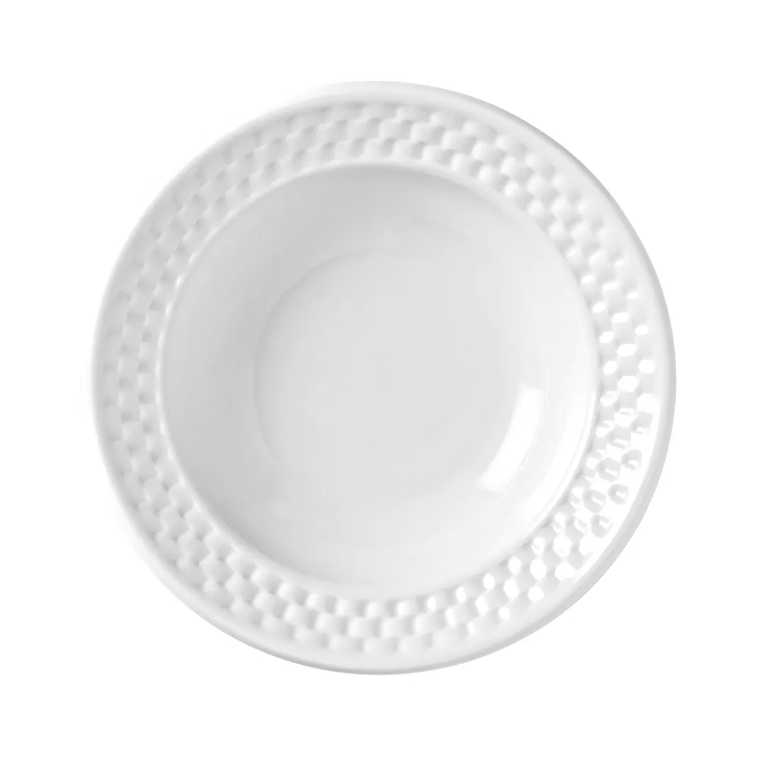Libbey 999013892 Fruit Bowl, 5" Dia x 1¼" H, 3½ oz Porcelain, Lunar White, Microban Glaze - 36/Case