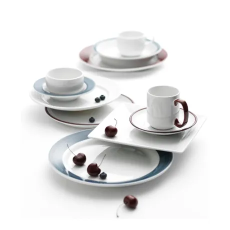 Libbey 999023500 Porcelain Saucer, 6" Dia x 1" H, Lunar White Rigel Pattern Microban Glaze - 36/Case
