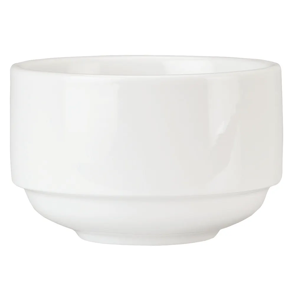 Libbey 999023705 Bouillon Cups, 9 Oz, 3.75" Dia x 2.38" H, Porcelain, Stackable - 36/Case