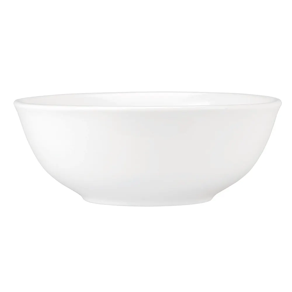 Libbey 999023760 Cereal Bowl, 15 oz (5" Dia x 2‑1/8" H) Porcelain, Lunar White, Rigel, Microban - 36/Case