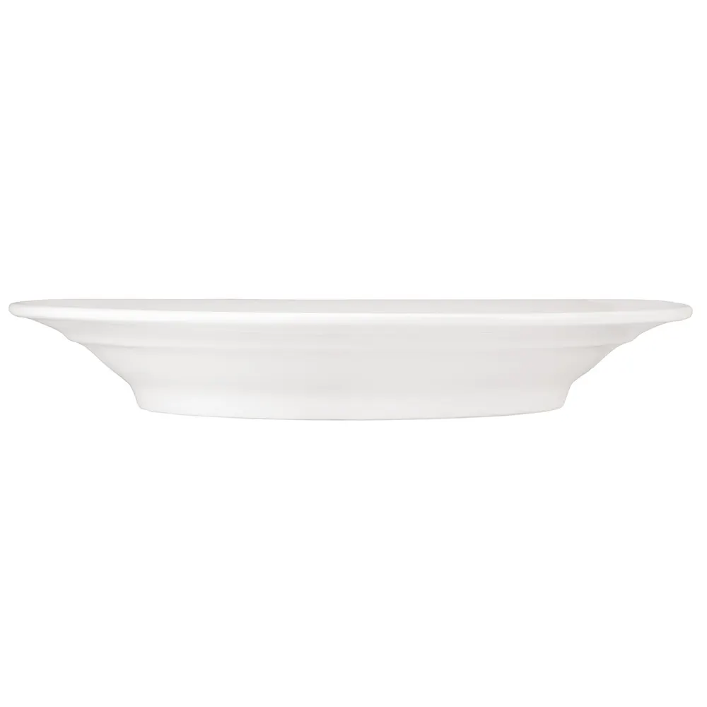 Libbey 999023785 - 20oz Porcelain Bowl, 11" Dia x 1-7/8" H, Lunar White Rigel Design, Glaze - 12/Case
