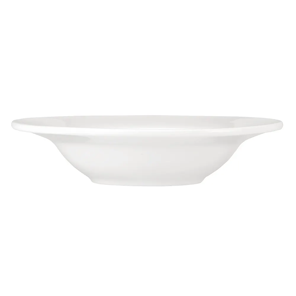 Libbey 999023882 Grapefruit Bowl, 6‑Ounce (6") Round Porcelain, Lunar White, Rigel Pattern - 36/Case