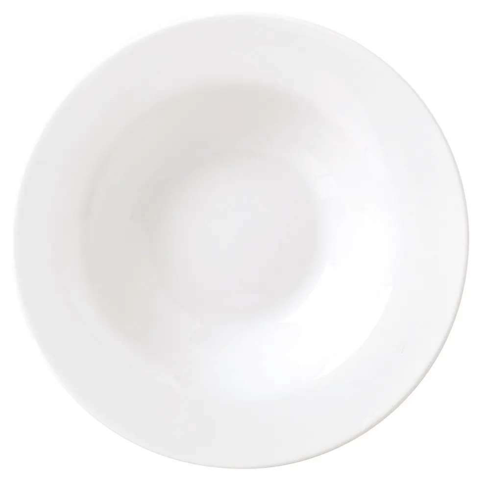 Libbey 999023882 Grapefruit Bowl, 6‑Ounce (6") Round Porcelain, Lunar White, Rigel Pattern - 36/Case