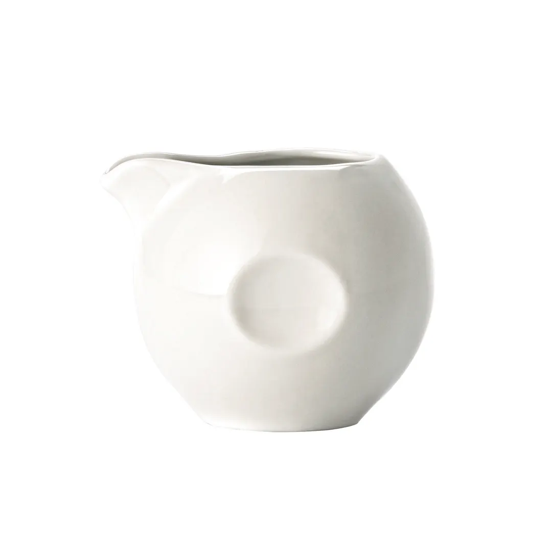 Libbey 999333030 - Creamer Pitcher, 6‑8 oz (2‑3/8" Dia.), Porcelain, Lunar White, Microban - 12/Case