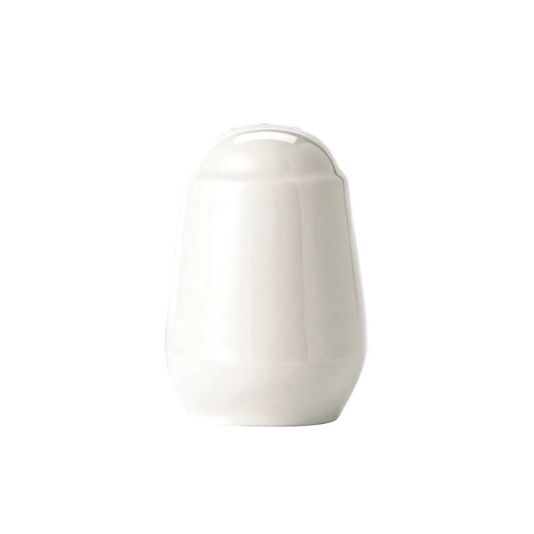 Libbey 999333036 - Porcelain Salt Shaker, 1‑7/8" Dia x 2‑3/4" H, Lunar White, Glaze - 36/Case