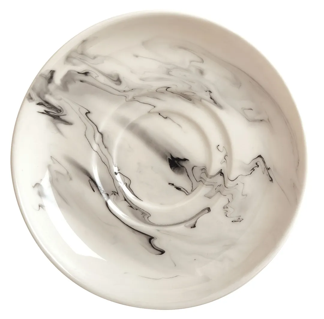Reserve by Libbey 999533012 Cream Soup Saucer, 6.5" Round Porcelain, Smoke Finish - 36/Case