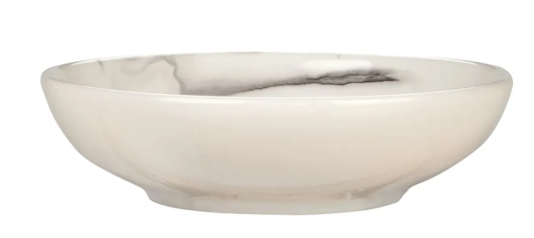Reserve by Libbey 999533014 - 3 1/2" Round Soy Sauce Dish, Vitrified Porcelain, Smoke Finish - 36/Case