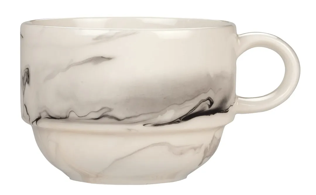 Reserve By Libbey 999533016 Tea Cup, 9.5 oz, 4.5"W x 3.5"D x 2.5"H Porcelain Smoke - 36/Case