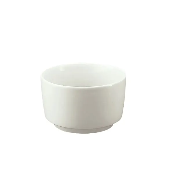 Schonwald 9997900 Condiment Jar, 24 oz Porcelain, Continental White Event Pattern - 6/Case