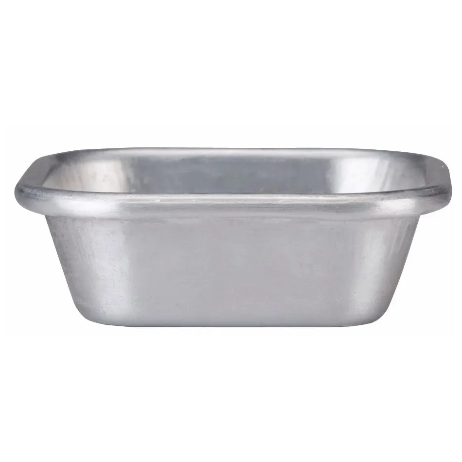 Libbey ALUM-3 Aluminum Ramekin, 3" x 3" Square, 18‑Gauge Heavy‑Duty, - 12/Case