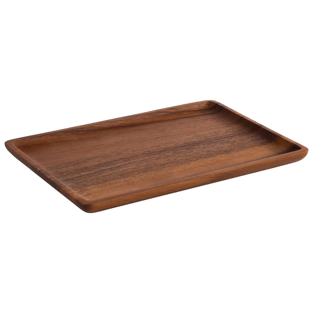 APS Germany APS 00793 - Acacia Wood Serving Board 9.875" L x 6.625" W x 0.5" H Waterproof - 1/Case
