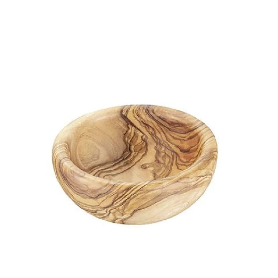 APS Germany APS 01010 - Olive Wood Bowl, 5 Oz, 4" Diameter x 1.5" Height, Hand Wash Only - 1/Case
