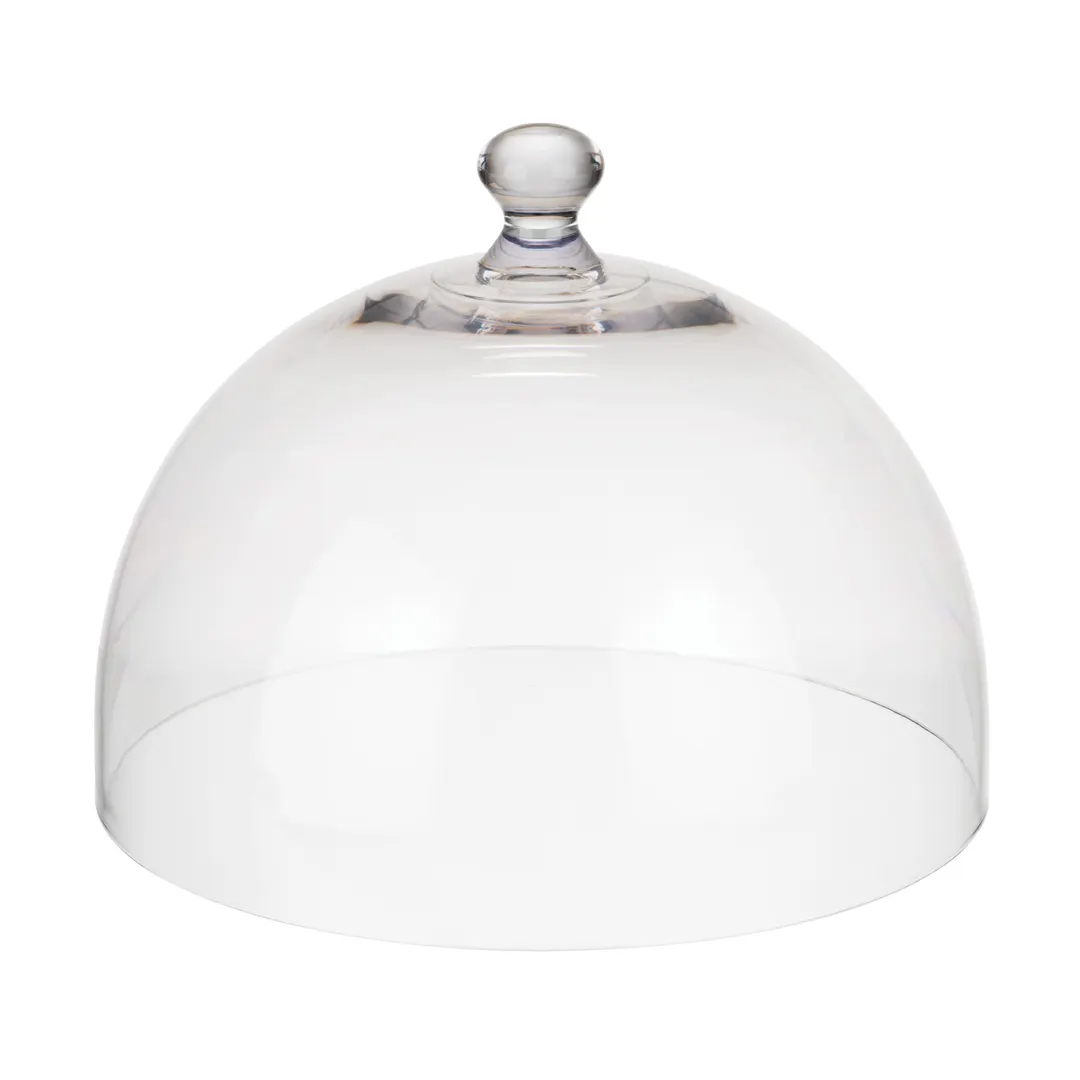 APS Germany APS 06520 Cake Cover - 11.875" Dia x 7.875" H Clear Cloche, Knob Handle - 1/Case