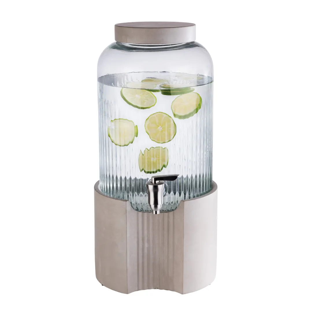 APS Germany APS 10400 Beverage Dispenser, 236.75 oz, 8.75"×17.75" Bowl, 18/8 Steel Spigot - 1/Case