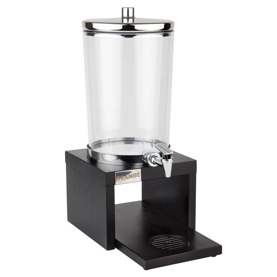 APS Germany APS 10872 Juice Dispenser, 135.4 oz (1‑Gallon), 12"¼" L x 7"⅞" W x 17" H, Clear SAN Body - 1/Case