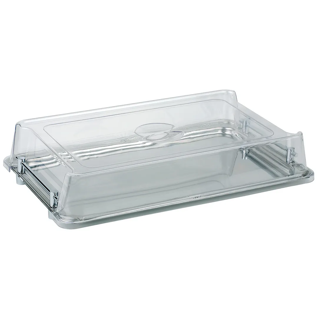 APS Germany APS 11305 Domed Plastic Display Cover GN 1/1 21" x 13" x 3.6" Locks to Tray - 1/Case