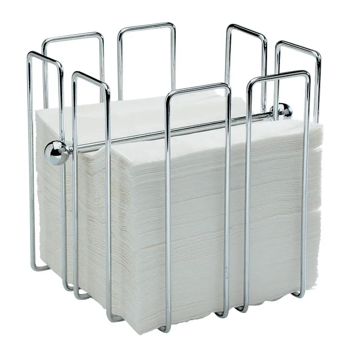 APS Germany APS 11765 - Steel Napkin Holder, 7.5" Cube, Holds 50 Napkins, Bar, - 24/Case