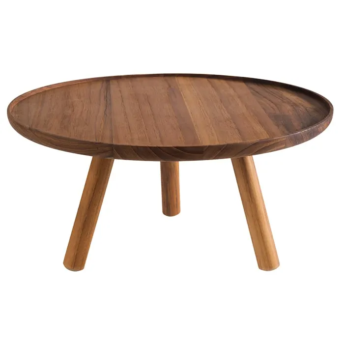 APS Germany APS 15621 - Acacia Wood Riser, 12" Dia x 6" H, Brown Waterproof Finish - 1/Case