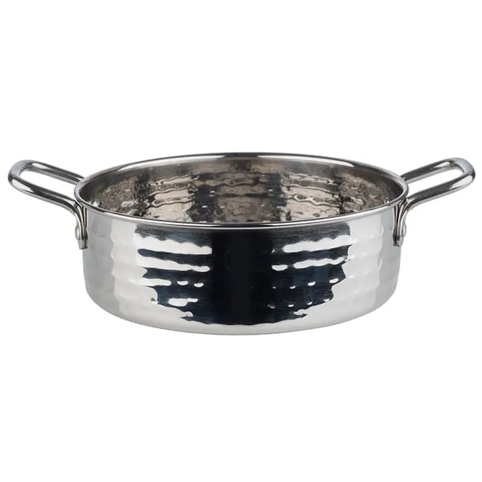 APS Germany APS 40188 Serving Pot, 25.3 oz, 6" Dia x 2" H, Round Stainless Steel Finish - 1/Case