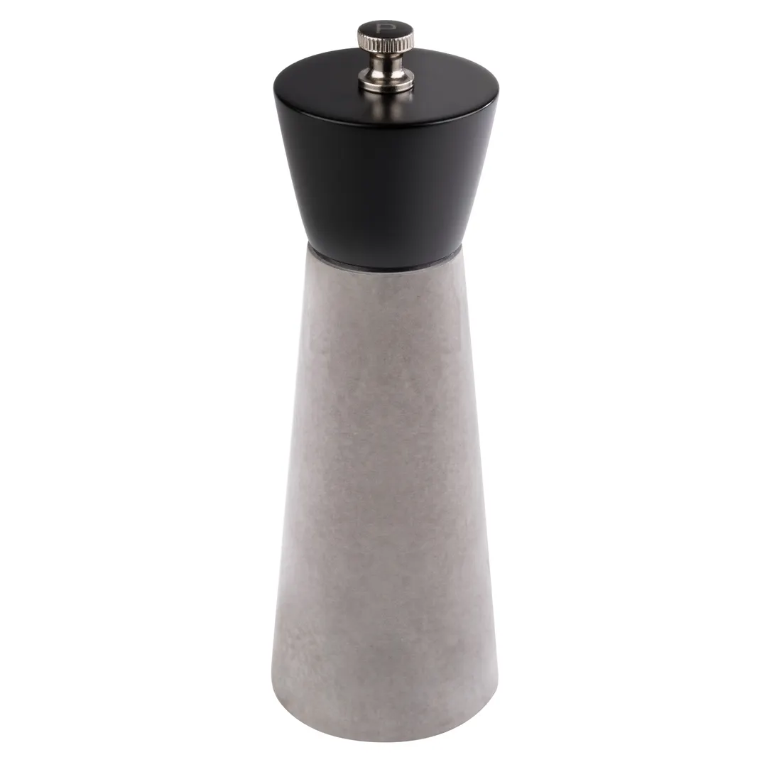 APS Germany APS 40538 Pepper Mill – 2"-3/8" Dia x 7"-1/8" H, Steel, Grind, Concrete Base - 6/Case