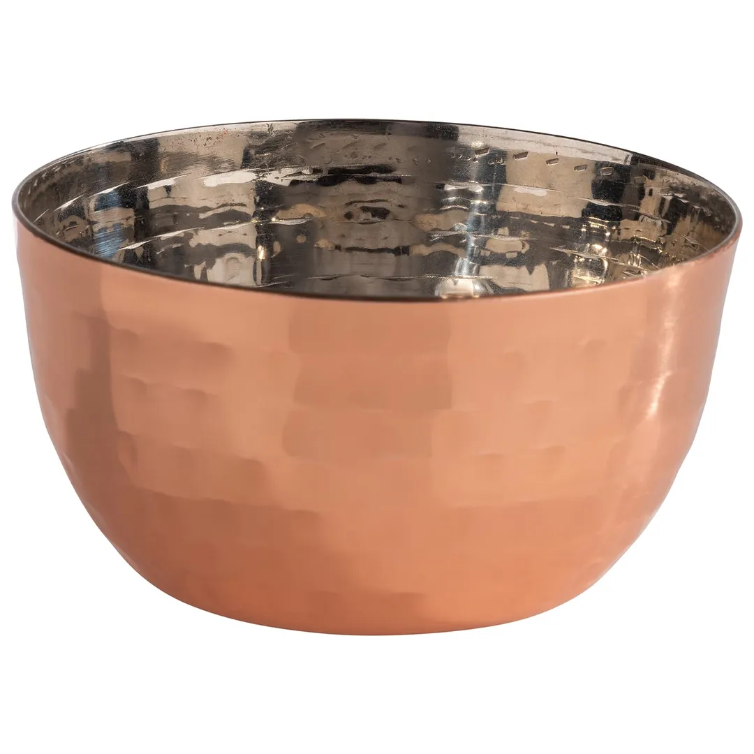 APS Germany APS 40737 - 5 Oz Bowl, 3.38" Dia x 1.75" H, Hammered Copper Finish - 1/Case