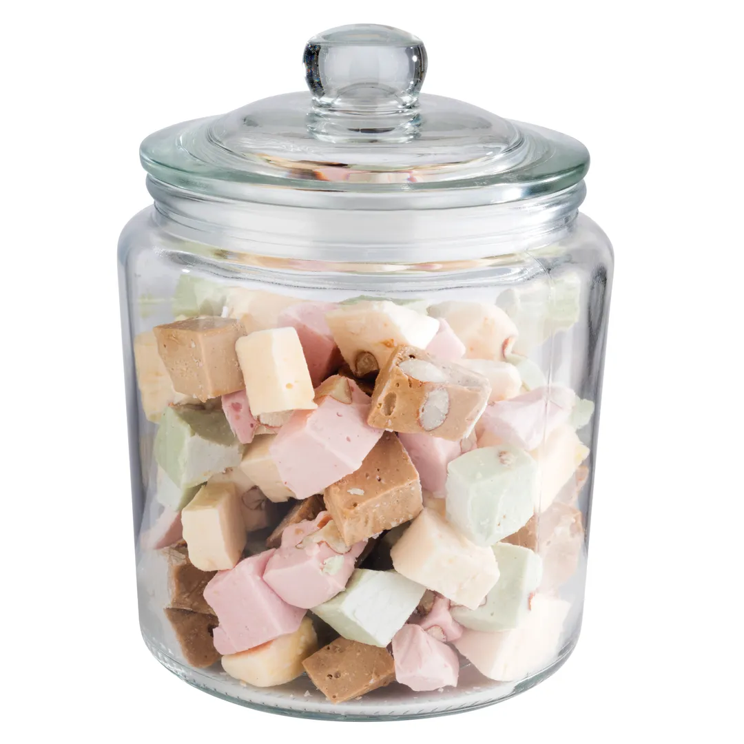 APS Germany APS 82250 - Glass Jar, 30.5 oz (4"5/8" Dia x 6"3/8" H), PE Seal Lid - 12/Case