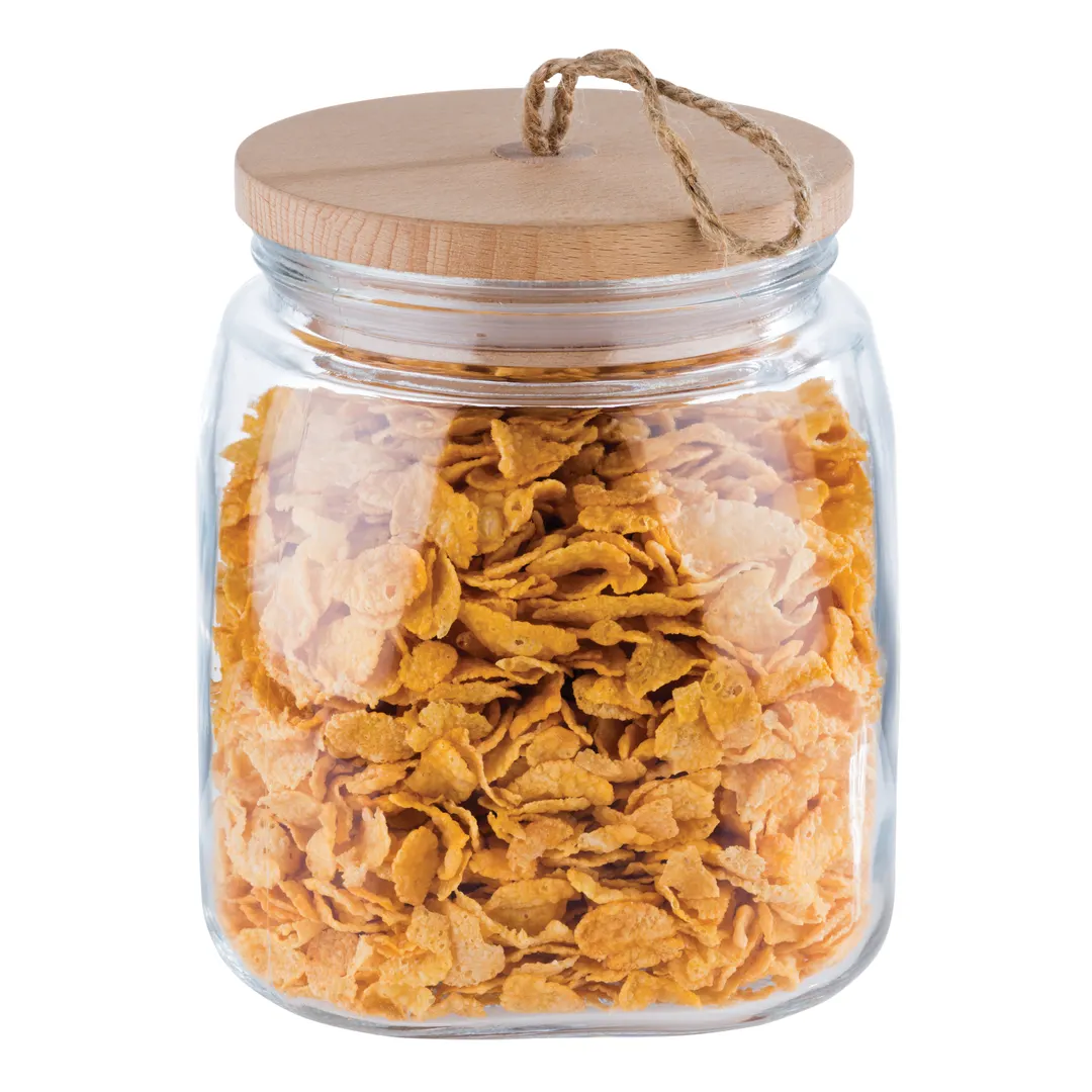 APS Germany APS 82256 Glass Jar, 67.75 oz (2 Qt), 5.625" Dia x 6.75" H, Lid with Gasket - 6/Case
