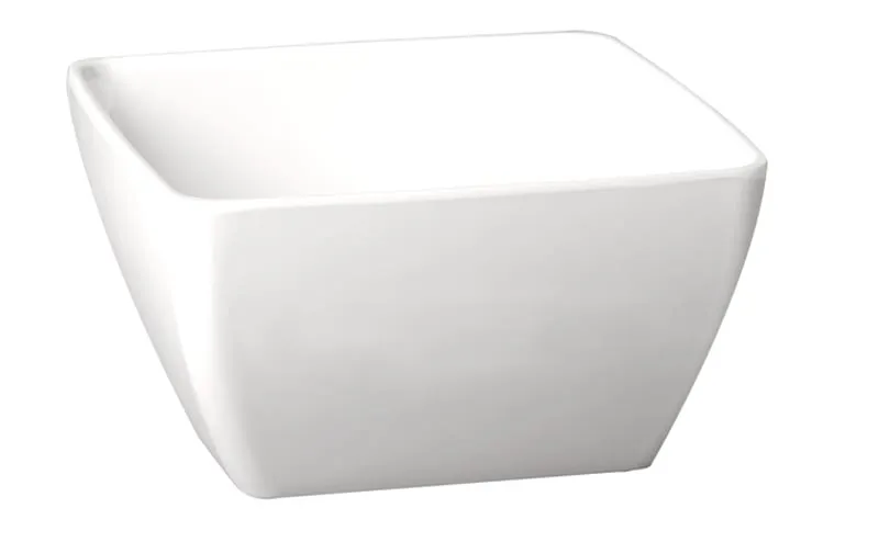 APS Germany APS 83410 - White Melamine Bowl, 13.6 Oz (½ Qt), 5" x 5" x 2.4" Safe - 5/Case