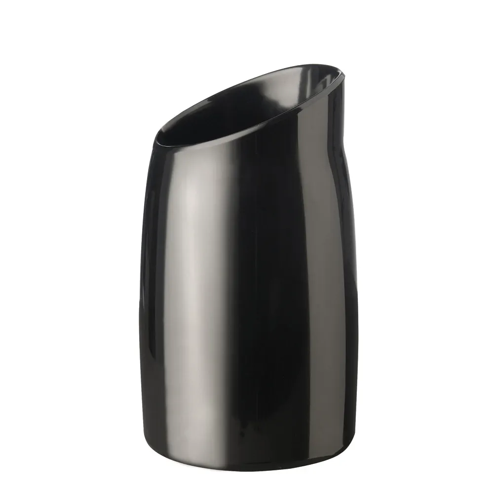 APS Germany APS 83868 Black Melamine Dressing Container, 33-7/8 oz., 4-3/4" x 8-1/2" H - 1/Case
