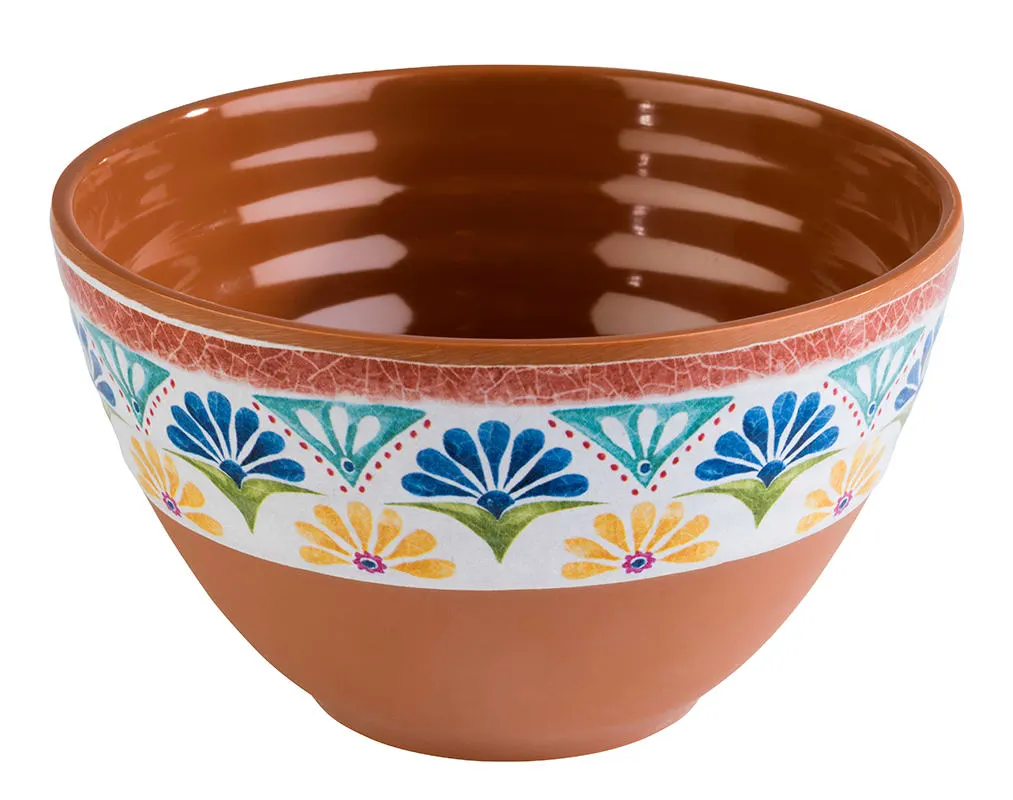 APS Germany APS 84687 - Round Melamine Bowl, 4" Dia x 2-3/8" H, 6.8 Oz, Arabesque - 12/Case