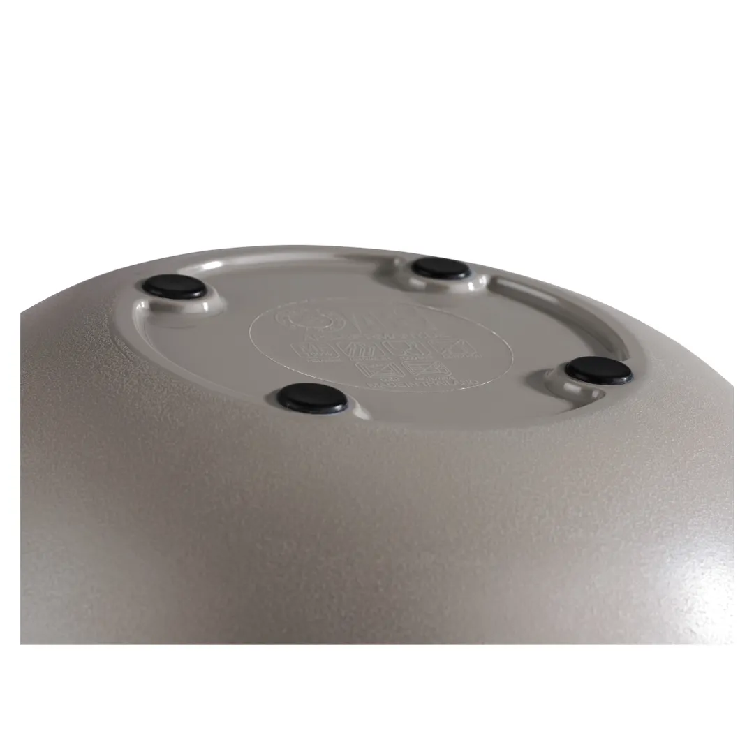 APS Germany APS 84837 - 2 Qt Melamine Bowl, 11.9" Dia x 5.75" H, Gray, Dishwasher Safe - 2/Case