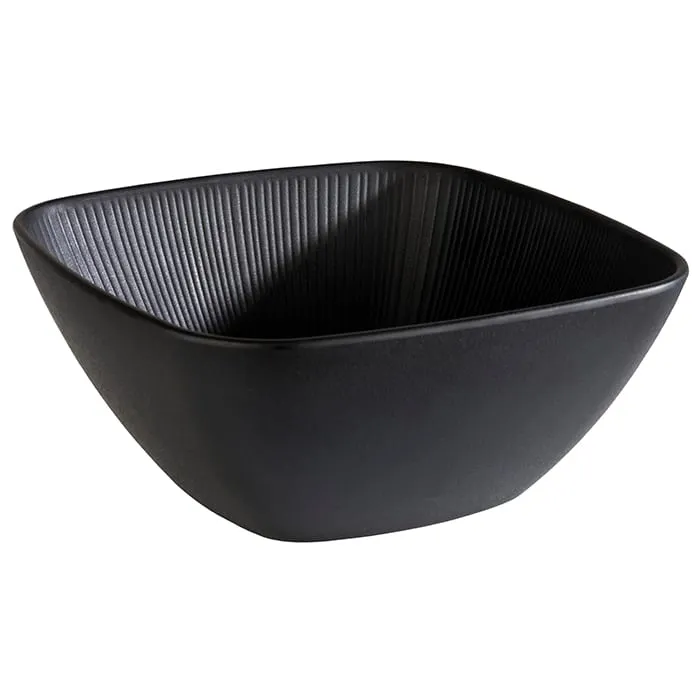 APS Germany APS 85072 - 3.5 Qt Melamine Bowl, Black Matte, Scratch‑Proof, Dishwasher Safe - 4/Case