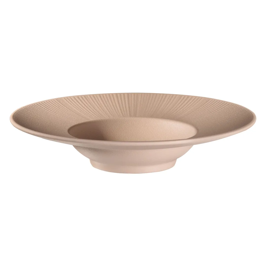 APS Germany APS 85406 - Beige Melamine Soup Bowl, 10.1 oz, 11"-3/8" Dia x 2"-3/8" H - 6/Case