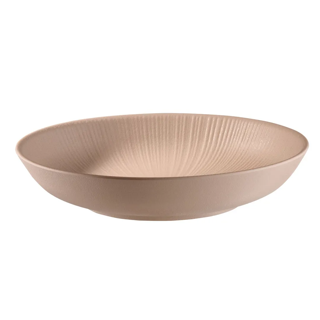 APS Germany APS 85414 - Beige 8"⅞ Coupe Melamine Bowl, 27.1 oz, Scratch‑Proof, Dishwasher Safe - 6/Case