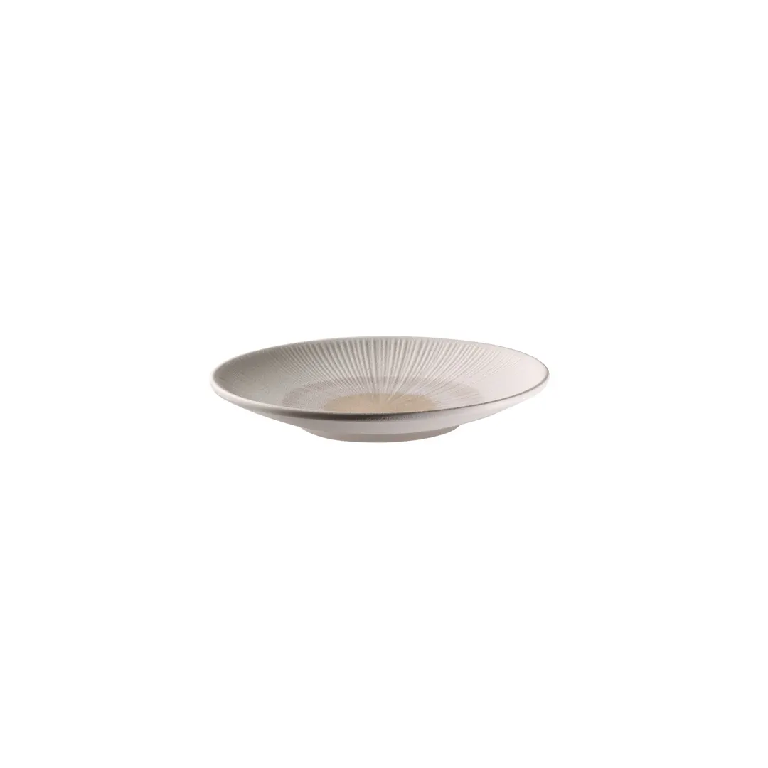 APS Germany APS 85503 - 8¼" Blush Melamine Plate, 8¼" Dia x 1⅛" H, Beige Matte Finish - 6/Case