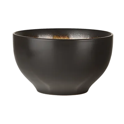 Libbey BF-31 31‑Oz Bowl, 6" x 3‑3/8" , Turquoise Interior, Dark Brown, Hakone™ Glaze - 12/Case