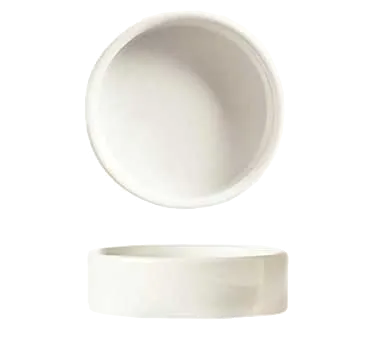 Libbey BW-008 Disk Bowl - White Porcelain, Round 2" Dia x 1-1/8" H, 1‑3/4 oz - 36/Case