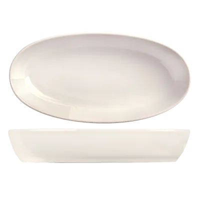 Libbey BW-014 - Oval Porcelain Bowl, 6" x 3" x 1-1/8", 5.25 Oz Ultra White - 24/Case