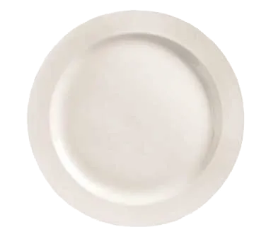 Libbey BW-1107 - 9" Round Porcelain Plate, Bright White, Medium Rim, Basics Collection, 24/Case