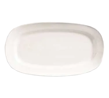 Libbey BW-1125 - Oblong Porcelain China Platter, 10" x 5.5" Bright White, Basics Collection, 12/Case