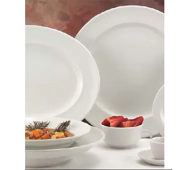 Libbey BW-1134 Pasta Bowl, 18 oz, 11" Dia × 1‑7/8" H, Bright White Porcelain Round - 12/Case