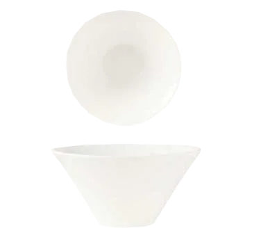 Libbey BW-5106 Normandy Conical Porcelain Bowl, 5 oz, 4" Dia x 2" H, Bright White - 24/Case