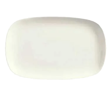 Libbey BW-6712 - Ultra Bright White Porcelain Rectangle Platter 12½" x 8¼", Coupe Rim - 12/Case