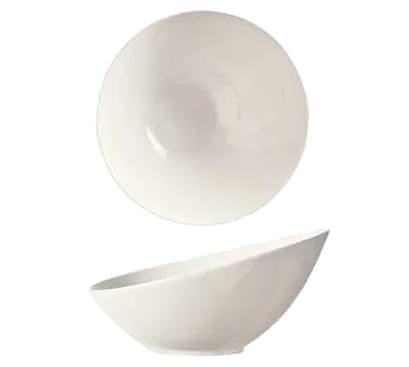 Libbey BW-7100 Belmar Bowl – 13 oz Bright White Porcelain, Round 7" x 3‑3/8" H – 12/Case