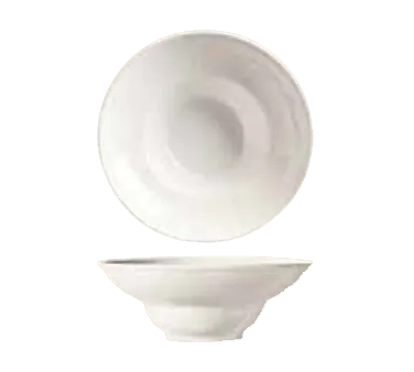 Libbey BW-8100 - 8" Round Porcelain Bowl, 7 oz Bright White, Chef II, 8" Dia x 3" H - 12/Case