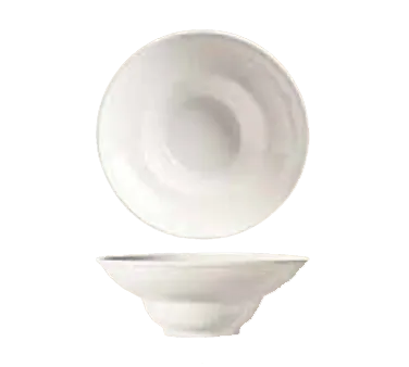 Libbey BW-8102 Bright Round Porcelain Bowl, 16‑Oz (9‑5/8" Dia x 3‑1/2" H), Bright Finish - 12/Case